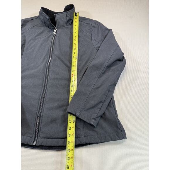 ZeroXposur Women’s Soft Shell Jacket Gray Fleece Lined Zip Front XL Warm - Picture 4 of 8